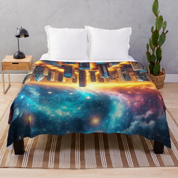 Item preview, Upside-Down City Under a Starry Sky designed and sold by MZCREATIONS144.