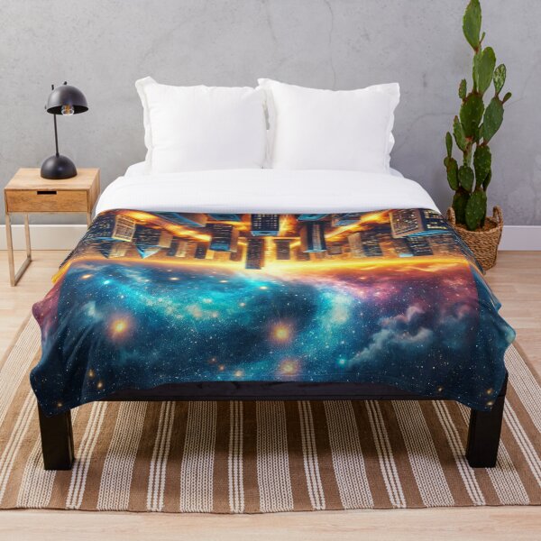 Item preview, Upside-Down City Under a Starry Sky designed and sold by MZCREATIONS144.