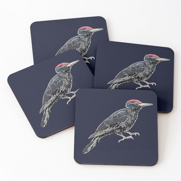 Item preview, Black Woodpecker White Alternate Design  designed and sold by designsasstultd.