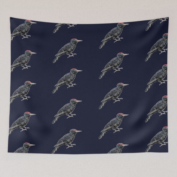 Item preview, Black Woodpecker White Alternate Design  designed and sold by designsasstultd.