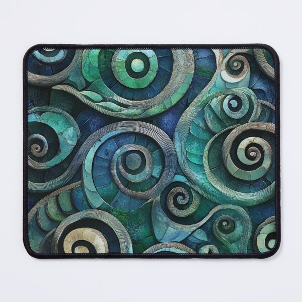 Item preview, New Zealand Māori Paua Pattern Koru Design 309 designed and sold by GrinGalore.