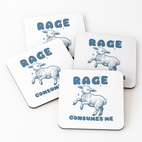 Item preview, Rage Consumes Me Vintage Style Shirt, Weirdcore Shirt, Unhinged T Shirt, Funny Mental Health Meme, Funny Sheep Meme designed and sold by Rosqzz.