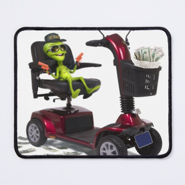 Item preview, Red Mobility Scooter Funny Senior Gift Electric Wheelchair Humor Art Sticker designed and sold by Camwal.