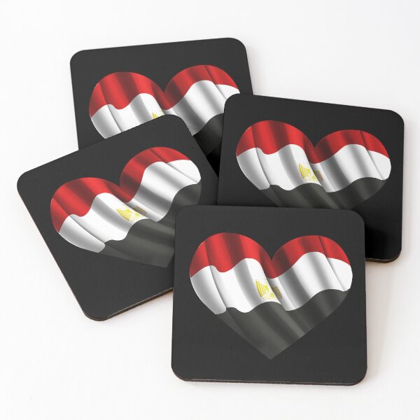 Item preview, Egyptian Flag Heart | Egypt lover designed and sold by Mo5tar.