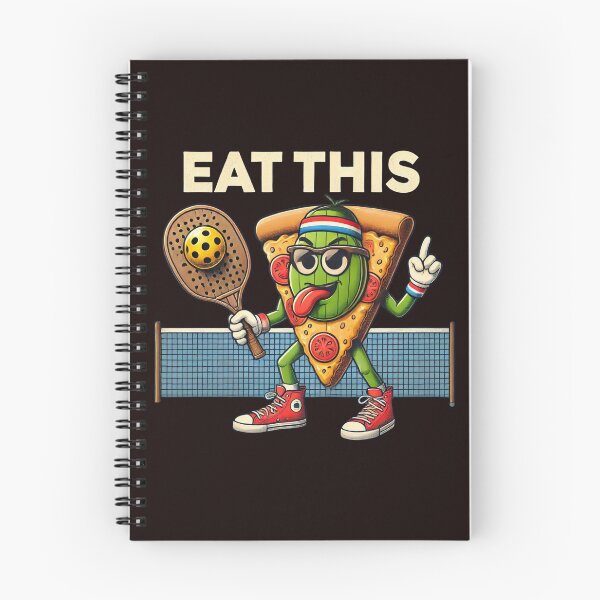 Item preview, Pizza Playing Pickleball EAT THIS caption designed and sold by BattlefoxxEarth.