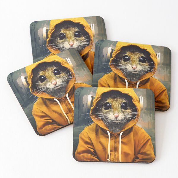 Item preview, Mouse in a sports jacket. Animal art designed and sold by GiriaGallery.