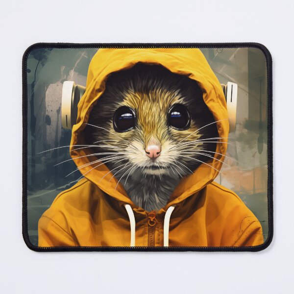 Item preview, Mouse in a sports jacket. Animal art designed and sold by GiriaGallery.