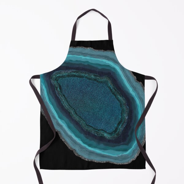 Item preview, Blue Glitter Agate Geode Crystal Slice designed and sold by By Aurora Sky.
