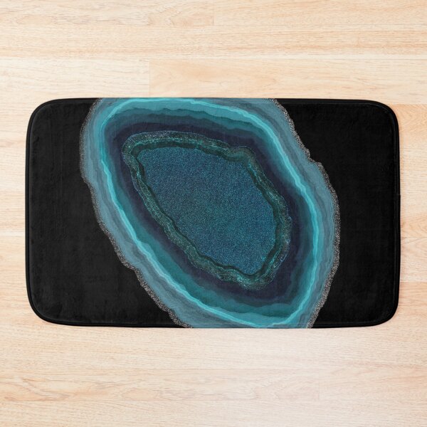 Item preview, Blue Glitter Agate Geode Crystal Slice designed and sold by By Aurora Sky.