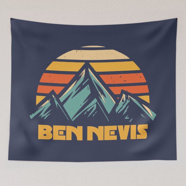 Artikelvorschau, Ben Nevis Retro Türkis entworfen und verkauft von Esskay Designs.