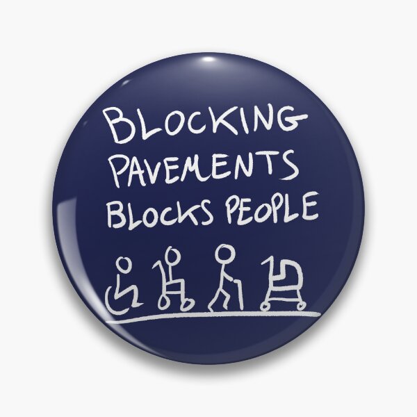 Item preview, Blocking Pavements Blocks People - Dark designed and sold by spearheadprints.