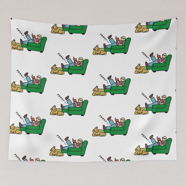 Item preview, Lazy boy chair fart on dog designed and sold by WhackoDesigns.