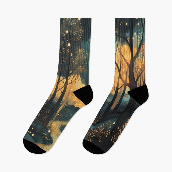 Item preview, Noche en el bosque. Paisaje forestal. designed and sold by MagelliShop.