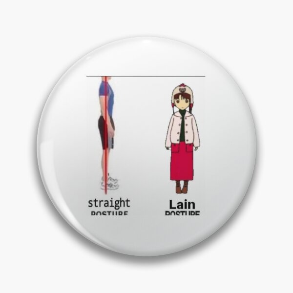 Item preview, Lain Posture Meme  designed and sold by MerikuroCreates.