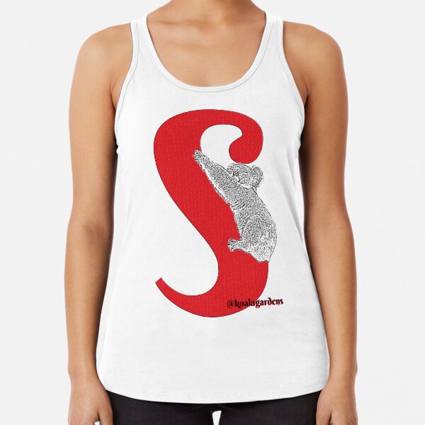 S is for Koala Racerback Tank Top