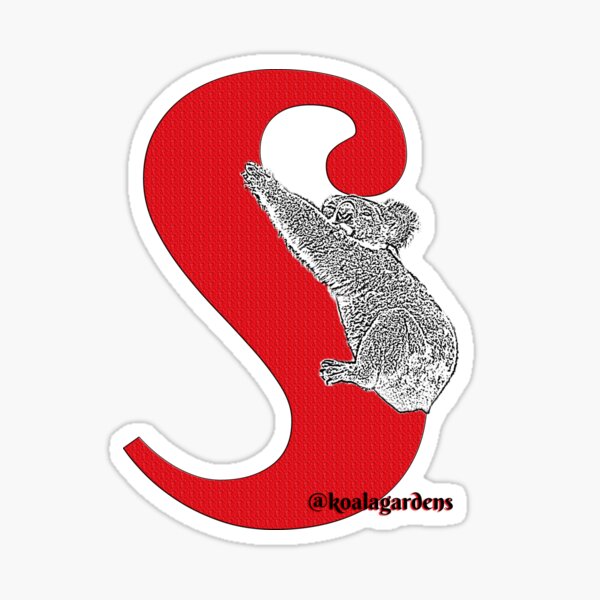 S is for Koala Sticker