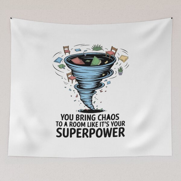 Item preview, Funny Chaos Design - Bringing Chaos Like It’s Your Superpower designed and sold by VisualArtsOasis.