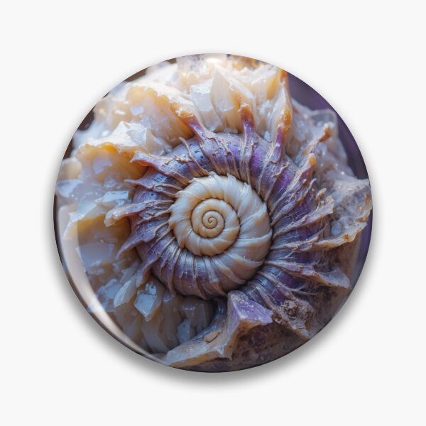 Item preview, Purple Crystalline snail shell forming crystal coral designed and sold by Diamanths.