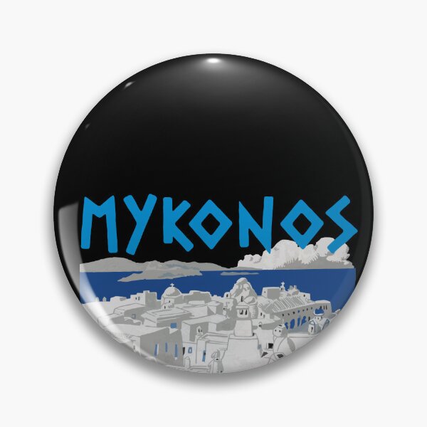 Item preview, Mykonos the blue and white island, vintage drawing edition. designed and sold by angelisart.