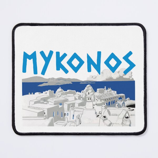 Item preview, Mykonos the blue and white island, vintage drawing edition. designed and sold by angelisart.