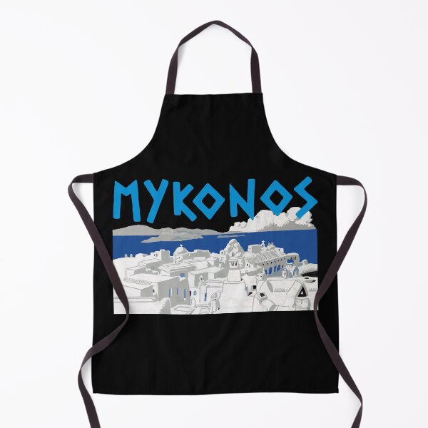 Item preview, Mykonos the blue and white island, vintage drawing edition. designed and sold by angelisart.