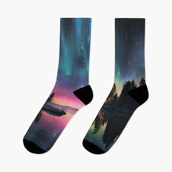 Item preview, Forest by the river.Forest landscape.Northern lights. designed and sold by MagelliShop.