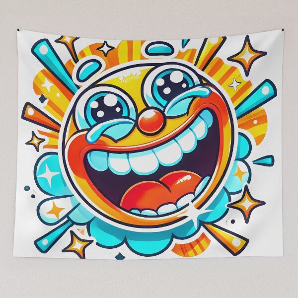Item preview, Cartoon"Cheerful Cartoon Laughter"  Tags: designed and sold by Peelya.
