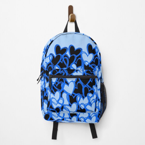 Item preview, abstract pattern of blue hearts designed and sold by JVNS.