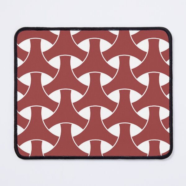 Item preview, Bold Red Geometric Interlock Pattern designed and sold by mozizy.