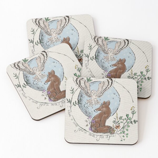 Item preview, Fox and Owl Spirit  designed and sold by HedgeWitcheryUK.