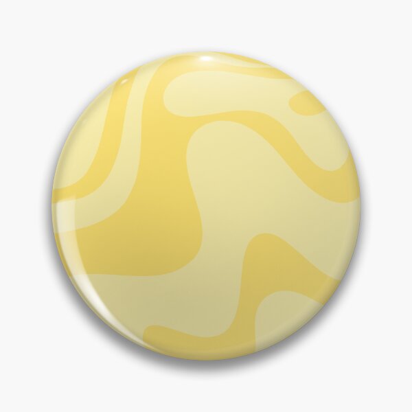 Item preview, Retro Liquid Swirl Contemporary Abstract Pattern 2 in Double Butter Yellow designed and sold by kierkegaard.