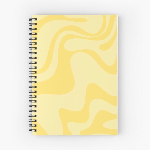 Item preview, Retro Liquid Swirl Contemporary Abstract Pattern 2 in Double Butter Yellow designed and sold by kierkegaard.