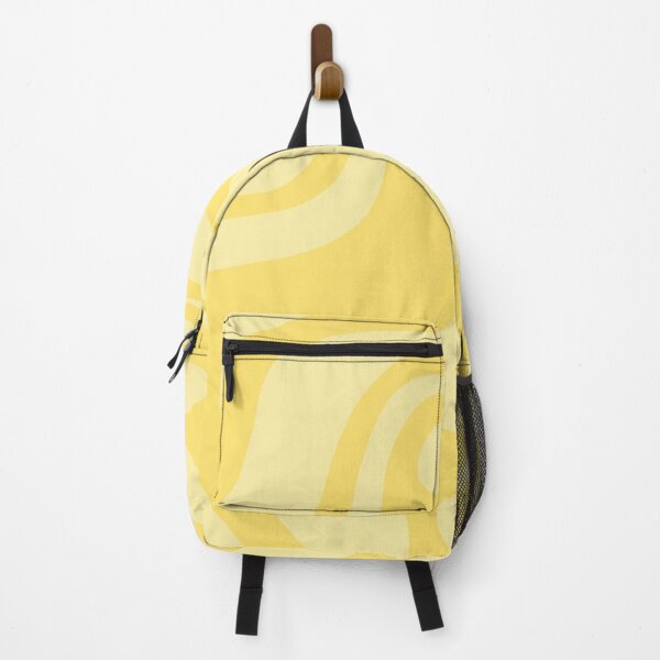 Item preview, Retro Liquid Swirl Contemporary Abstract Pattern 2 in Double Butter Yellow designed and sold by kierkegaard.
