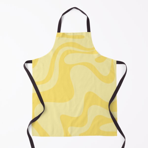 Item preview, Retro Liquid Swirl Contemporary Abstract Pattern 2 in Double Butter Yellow designed and sold by kierkegaard.