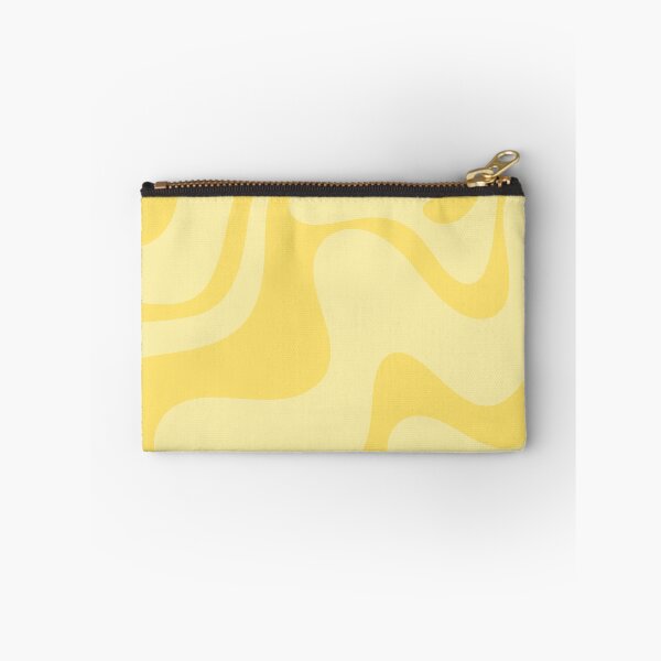 Item preview, Retro Liquid Swirl Contemporary Abstract Pattern 2 in Double Butter Yellow designed and sold by kierkegaard.