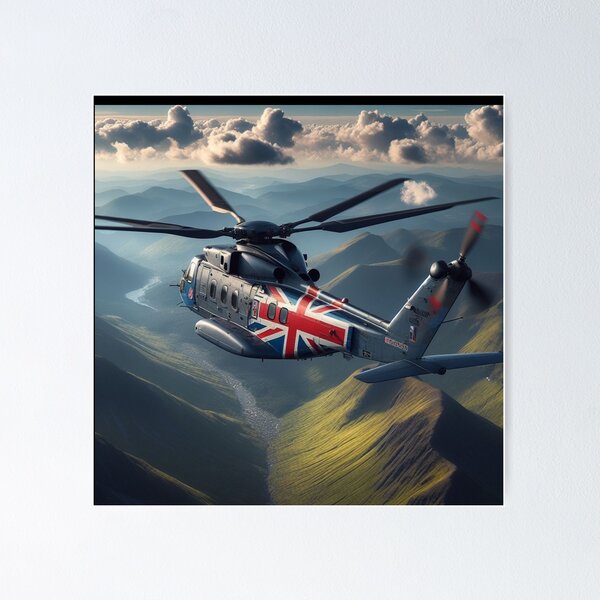 Item preview, British military helicopter designed and sold by JALNERVION SHOP.