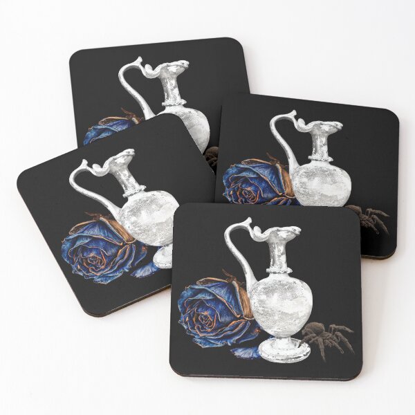 Item preview, Tarantulas, carafe with wilted rose blossom designed and sold by Kirei-Lily.