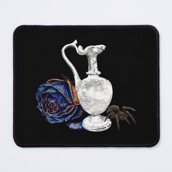 Item preview, Tarantulas, carafe with wilted rose blossom designed and sold by Kirei-Lily.