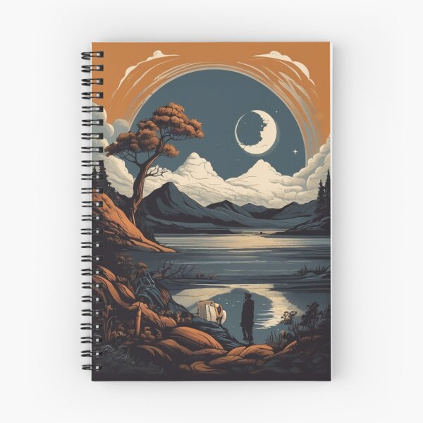 Item preview, Mystical Landscape Under the Crescent Moon designed and sold by KilianSzmid.