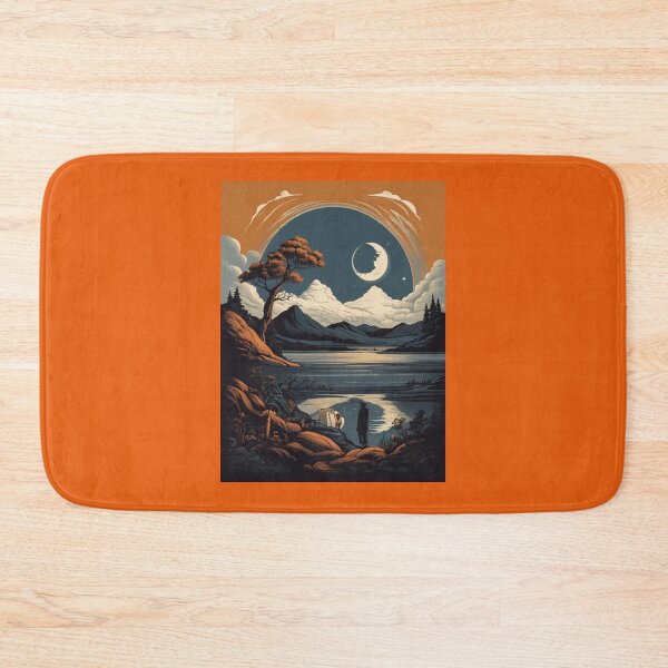 Item preview, Mystical Landscape Under the Crescent Moon designed and sold by KilianSzmid.