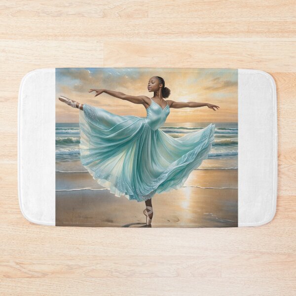 Item preview, African American Ballerina Dancing Gracefully at Sunset designed and sold by QPTheeArtist.