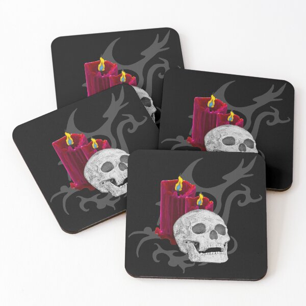 Item preview, human skulls, tribals, closing, candles designed and sold by Kirei-Lily.