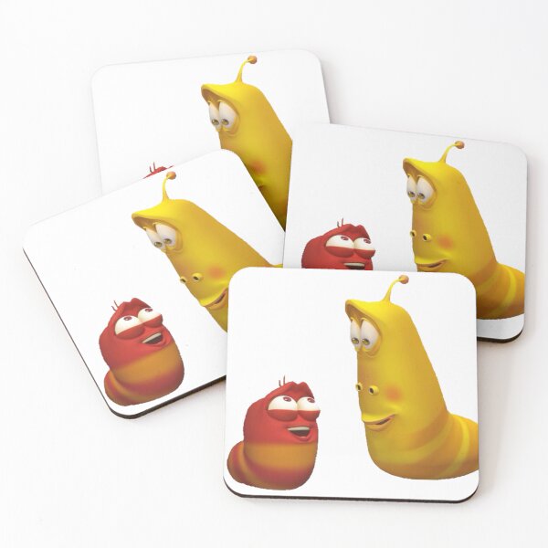 Item preview, Red and Yellow Larva Meme designed and sold by TheEkyShop.