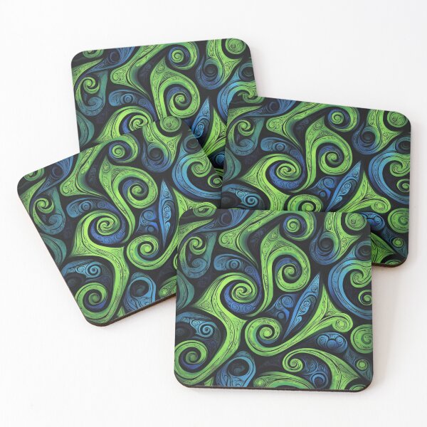 Item preview, New Zealand Māori Paua Pattern Koru Design 310 designed and sold by GrinGalore.