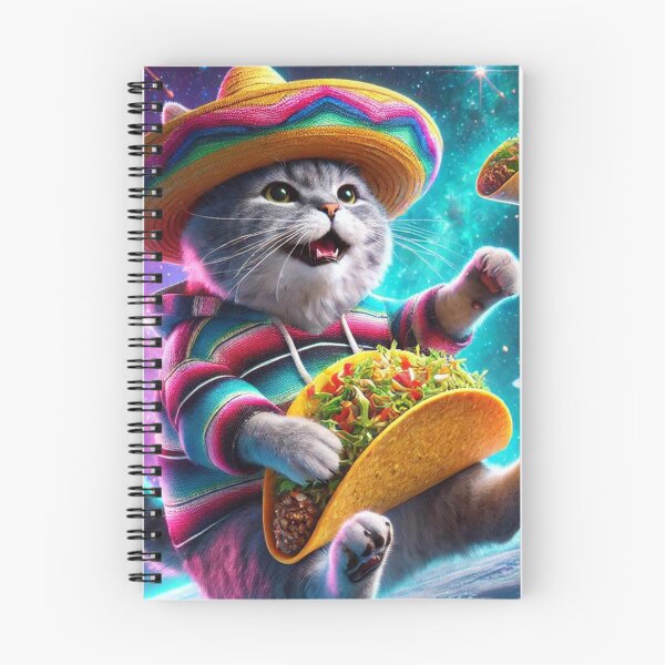 Item preview, Space Taco Fiesta Cat! designed and sold by catmeloncat.
