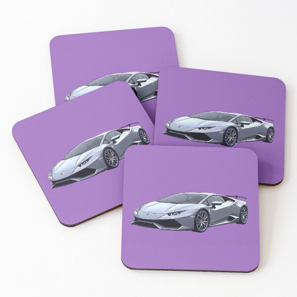 Item preview, Glossy silver aventador purple line comic solitude designed and sold by kahida.