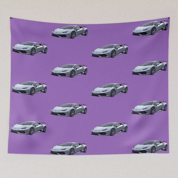 Item preview, Glossy silver aventador purple line comic solitude designed and sold by kahida.