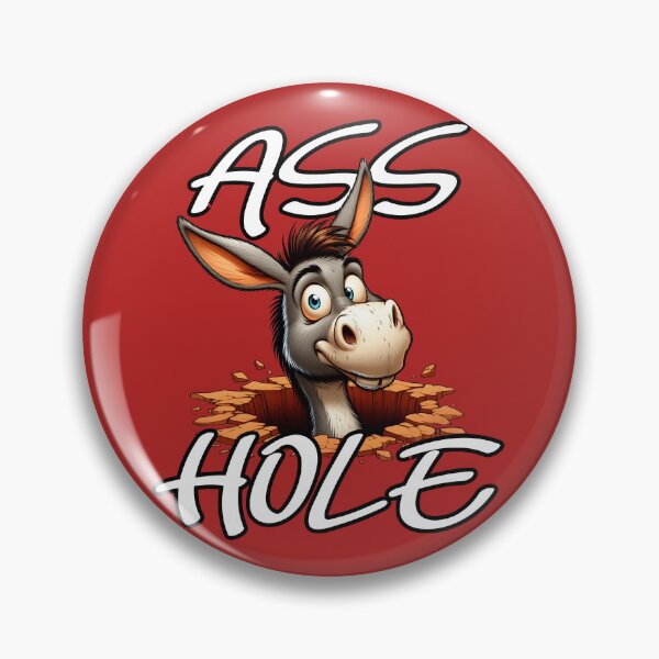 Item preview, Funny Asshole Donkey Ass in Hole Cartoon designed and sold by André Botes.