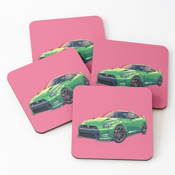 Item preview, Luminous green racer against pink canvas a comic designed and sold by kahida.