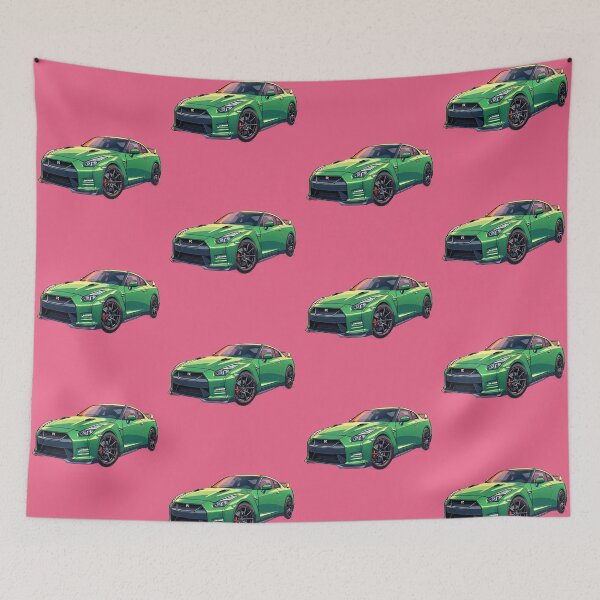 Item preview, Luminous green racer against pink canvas a comic designed and sold by kahida.